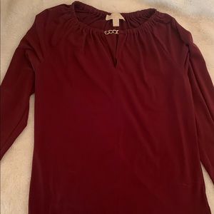 Michael Kors top in maroon
